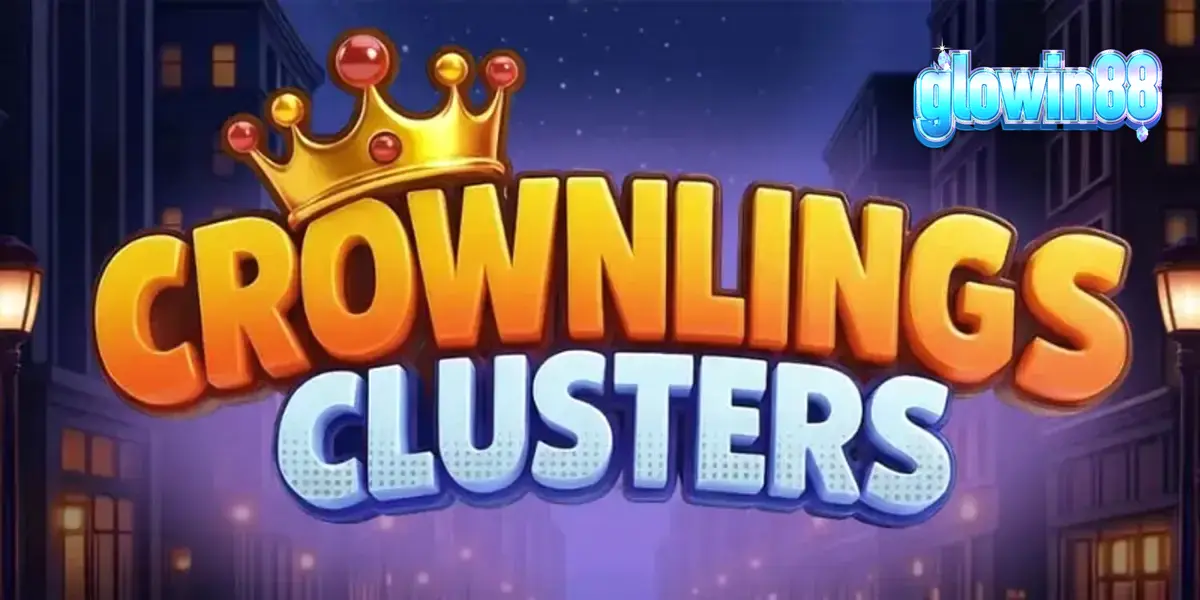 Tampilan visual ceria dari slot Crownlings Clusters dengan karakter gumpalan berwarna-warni.